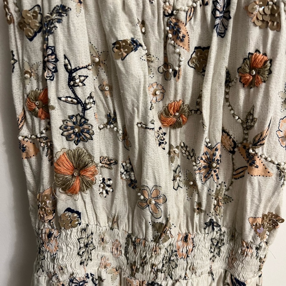 Embroidered romper size 6